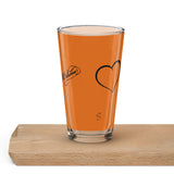 Pint-Glas orange