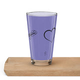 Pint-Glas violett