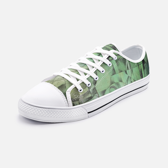 Green Low Top Canvas Shoes Madella-Mella Style