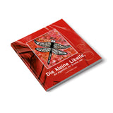 Buch mit Covervorderseite, rot, Titel Die kleine Libelle, die eigentlich ein Drache war. by Autorin Ursula Madella-Mella