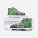 Green Unisex High Top Canvas Shoes Madella-Mella Style