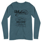 Langärmeliges Unisex-T-Shirt Welcome